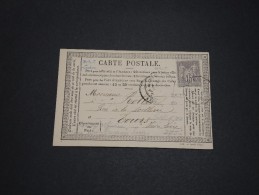 FRANCE - Carte Précurseur De Loudun En 1875 , Affranchissement Sage - A Voir - L 1681 - Precursor Cards