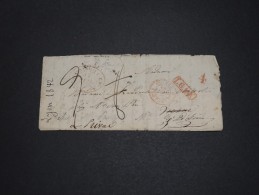 SUISSE - Oblitération De Estavayer Le Lac Sur Lettre ( Incomplète) Pour La France En 1842 - A Voir - L 1682 - ...-1845 Préphilatélie