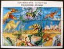 GEORGIE, GEORGIA Animaux Prehistoriques, **  Feuillet Emis En 1996. MNH Neuf Sans Charniere - Prehistorisch