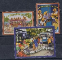 POLY-107 - POLYNESIE N° 673 + 680/81 Neufs** - Nuevos