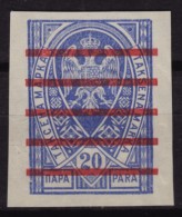 1940´s Yugoslavia - Revenue / Tax Stamp CUT - 20 P - Used - Dienstmarken