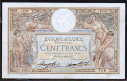 FRANCE: 100F Luc Olivier Merson N°24- 13. Date 18/01/1934. Cote 180 € - 100 F 1908-1939 ''Luc Olivier Merson''