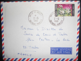 Polynesie Francaise , Lettre De Papeete Annexe 1, 1969 Pour Toulon - Covers & Documents