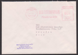 Finsterwalde AFS VEB Tischfabrik 1987 - Marcofilie - EMA (Print Machine)