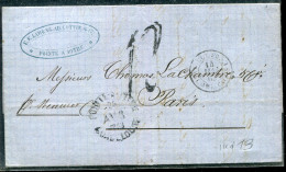 GUADELOUPE - LETTRE DE POINTE A PITRE LE 26/4/1863 POUR PARIS - TB - Covers & Documents