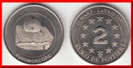 **** 2 EURO DE POITIERS - FUTUROSCOPE 22 MARS - 6 AVRIL 1997 - PRECURSEUR EURO **** EN ACHAT IMMEDIAT !!! - Euro Der Städte