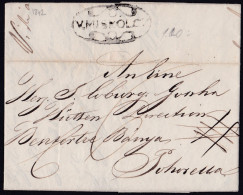 "V.MISKOLCZ", Complete Prephilatelic Letter, Mailed In 1842 - ...-1850 Prephilately