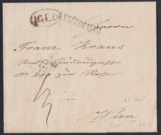 "IGLO", Complete Prephilatelic Letter, Mailed In 1840 - ...-1850 Préphilatélie