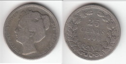 **** PAYS-BAS - NETHERLANDS - 25 CENTS 1906 WILHELMINA I - ARGENT - SILVER **** EN ACHAT IMMEDIAT - 25 Cent