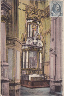 St Hubert - L'Eglise De St Hubert Et L'Autel (colorisée, Edit. Butenaers) - Saint-Hubert