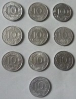 EXCELENTES DIEZ MONEDAS DE 10 CENTIMOS DE 1959 - 10 Centiemen