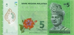 MALAYSIA 5 RINGGIT ND (2011) P-52 UNC  [ MY150a ] - Malaysie