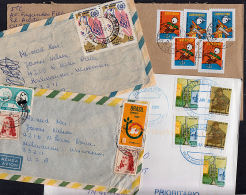 B0132 BRAZIL, 4 Covers To USA & UK - Covers & Documents