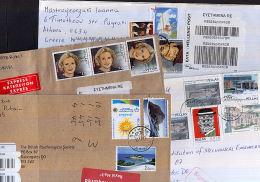 B0573 GREECE, 4 @ Registered Covers To UK From The 2000s - Cartas & Documentos