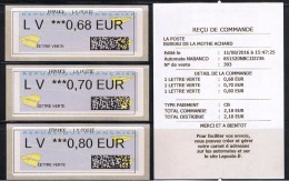 3 ATMs, NABANCO, BOGUE Au TARIF 2016, LV Sur Toutes Les Valeurs, PAPIER Avions, COINS Pts ARRONDIS, N° 33 DU MICHEL, - 2000 Type « Avions En Papier »