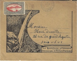 1937- Enveloppe ILLUSTREE  Affr. 65 C  Pour Paris - Storia Postale