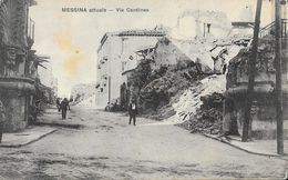 Tremblement De Terre En Sicile 1908 - Messina Attuale - Via Cardines - Ed. S. Micale - Carte Non Circulée - Catastrophes