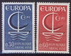 FRANKREICH 1966 Mi-Nr. 1556/57 **  MNH - CEPT - 1966