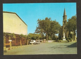 MONTREDON-LABESSONNIE - Place De L'Eglise ( Monument Aux Morts , 2 CV ) - Montredon Labessonie