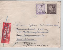 TP 1029-848A S/L.Exprès C.Kruibeke En 1968 V.Allemagne Nombreux Cachets De Recherche Retour PR3405 - Lettres & Documents