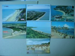 STATE OF BAHIA (BRAZIL) - 7 POST CARDS BEACHES - Salvador De Bahia
