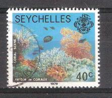 Seychelles 1979-Jardines De Coral- 1 Sello Usado Circulado - Seychelles (1976-...)