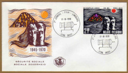 Enveloppe Cover Brief FDC 1555 Sécurité Sociale Sociale Zekerheid Diest - 1961-1970