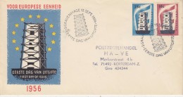 Europa Cept 1956  Netherlands 2v   FDC (F5641) - 1956