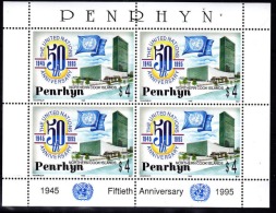 Penrhyn 1995 United Nations Anniversary MS + MNH - Penrhyn