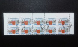 RUSSIA 2003 MNH (**)YVERT 6729 La Ville De La Russie.Krasnoyarsk Blok Of 10 - Used Stamps