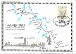 Carte Souvenir Innsbruck-Mechelen/ Liaison Postale Européenne . - Cartoline Commemorative - Emissioni Congiunte [HK]