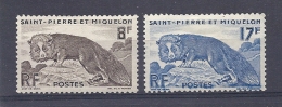150026069  ST PIERRE ET MIQUELON  YVERT  Nº 345/46  */MH - Unused Stamps