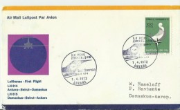 '    ERST FLUG ANKARA- BEJRUT +DAMASKUS - Airmail