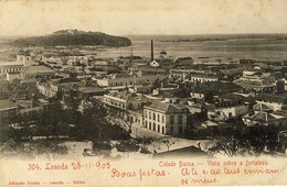 ANGOLA, LUANDA, LOANDA, Cidade Baixa, Vista Sobre A  Fortaleza, 2 Scans - Angola