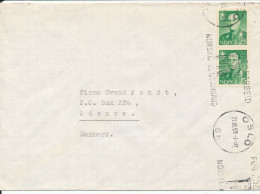 Norway Cover Sent To Denmark Oslo 27-10-1959 Single Franked (For Fredsarbeid FN Norsk Samband) - Covers & Documents