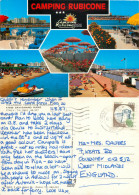 Camping Rubicone, Savignano Mare, Italy Postcard Posted 1987 Stamp - Ohne Zuordnung