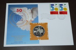 Niederlande Numisbrief 50 Jahre UNO   #cover3495 - Autres & Non Classés
