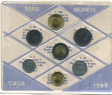 1988 ITALIA REPUBBLICA SERIETTA TIPO ZECCA FDC - Jahressets & Polierte Platten