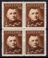 SLOWAKEI 1939 - MiNr: 68 YA  4er  ** / MNH - Nuovi