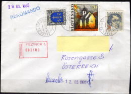 SLOWAKEI 1993 - Rekobrief Gelaufen Pezinok-Wien - Briefe U. Dokumente