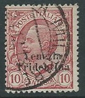 1918 TRENTINO ALTO ADIGE USATO EFFIGIE 10 CENT - P12-3 - Trento