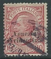 1918 TRENTINO ALTO ADIGE USATO EFFIGIE 10 CENT - P12-4 - Trentino