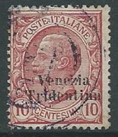 1918 TRENTINO ALTO ADIGE USATO EFFIGIE 10 CENT - P12-5 - Trento