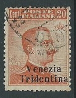 1918 TRENTINO ALTO ADIGE USATO EFFIGIE 20 CENT - P12-4 - Trentino