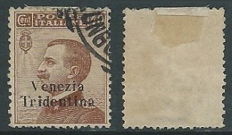 1918 TRENTINO ALTO ADIGE USATO EFFIGIE 40 CENT - P12-6 - Trentino