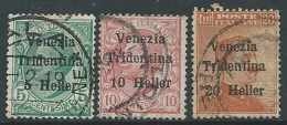 1918 TRENTINO ALTO ADIGE USATO HELLER 3 VALORI - P13-7 - Trentin