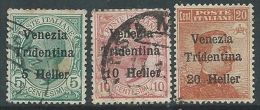 1918 TRENTINO ALTO ADIGE USATO HELLER 3 VALORI - P16-4 - Trentin