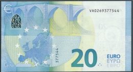 € 20  SPAIN  VA V001 I1  DRAGHI  UNC - 20 Euro