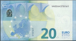 € 20  SPAIN  VA V001 H1  DRAGHI  UNC - 20 Euro