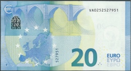 € 20  SPAIN  VA V001 F3  DRAGHI  UNC - 20 Euro